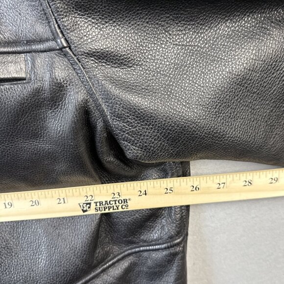 Vintage Wilsons Leather Jacket Mens Size‎ XXL Black Biker Bomber Rock Punk Heavy - Picture 6 of 15